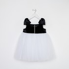 Платье нарядное детское KAFTAN, р. 30 (98-104 см), черный/белый - Фото 9