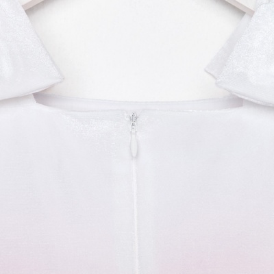 Платье нарядное для девочки KAFTAN, бело-розовое, размер 30 (98-104 см)
