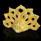 Сувенир керамика под золото "Павлин" 10х15х6 см - Фото 1