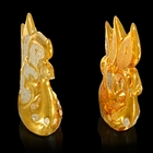 Сувенир керамика под золото набор 2 шт "Два лебедя" 11,5х8х3,5 см - Фото 2