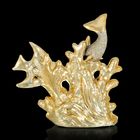 Сувенир керамика под золото "Морское дно" 21х19,5х7 см - Фото 3