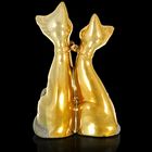 Сувенир керамика под золото "Две кошечки" 18,2х12х7,5 см - Фото 3