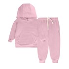 Костюм детский худи и брюки One love winter, рост 80 см., цвет розовый - Фото 2