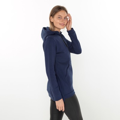 Худи женское, цвет синий, размер 48