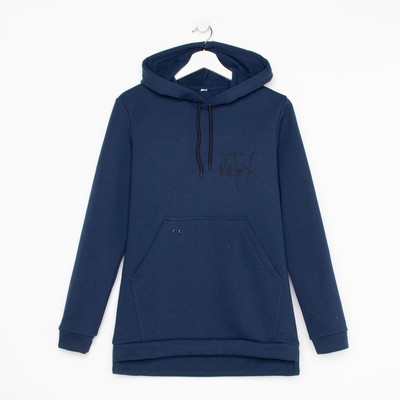 Худи женское, цвет синий, размер 48