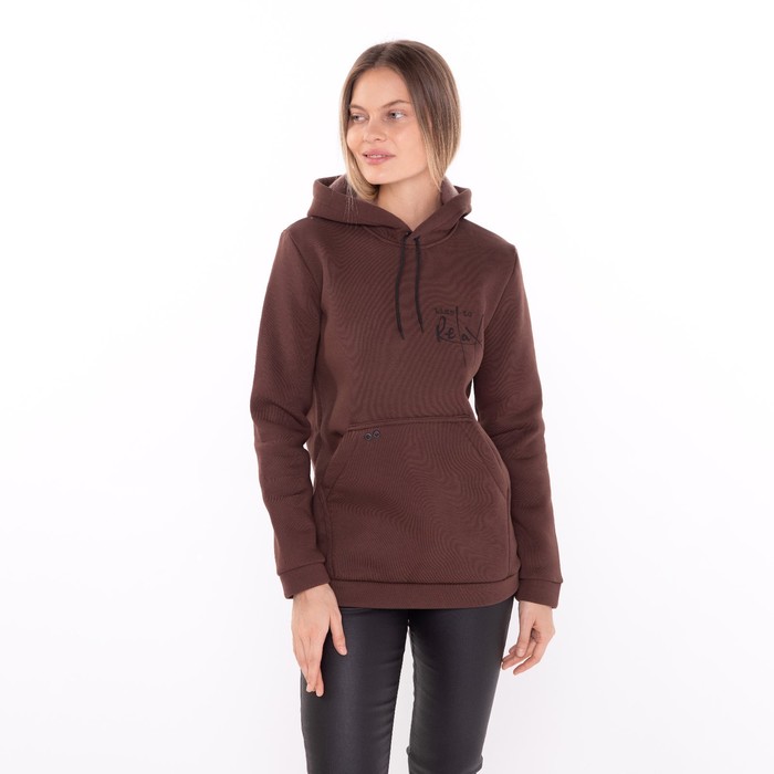 Худи женское, цвет шоколадный, размер 44 52761