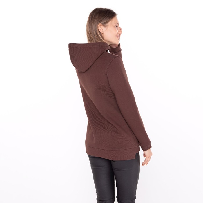 Худи женское, цвет шоколадный, размер 44 52761
