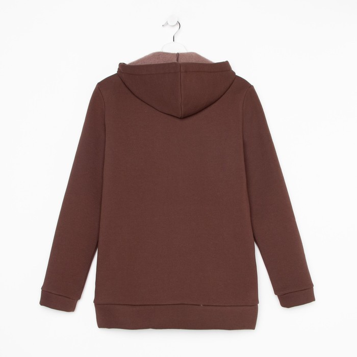 Худи женское, цвет шоколадный, размер 48 52762