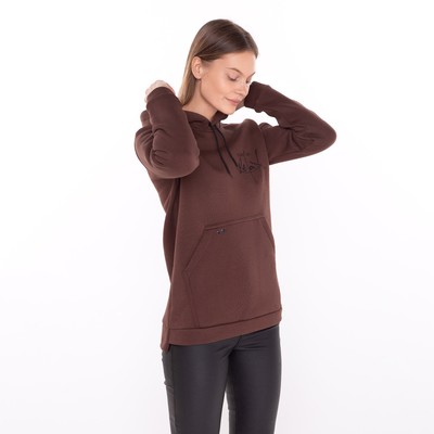 Худи женское, цвет шоколадный, размер 52