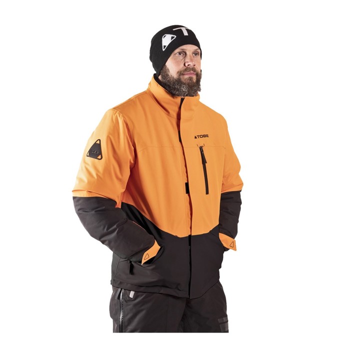 Куртка Tobe Hoback с утеплителем, размер S, оранжевая, чёрная - Фото 1