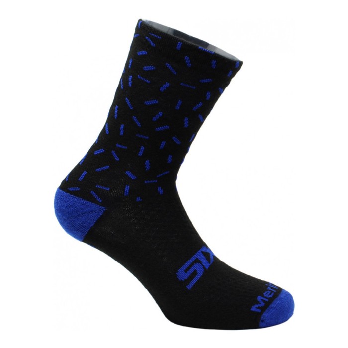 Носки SIXS MERINOS, размер 44-47, чёрные, синие - Фото 1