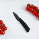 Нож кухонный керамический Magistro Black, лезвие 7,5 см, ручка soft-touch, цвет чёрный - Фото 5