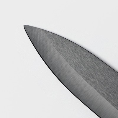 Нож кухонный керамический Magistro Black, лезвие 12.5 см, ручка soft-touch, чёрный