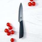 Нож кухонный керамический Magistro Black, лезвие 12,5 см, ручка soft-touch, цвет чёрный - Фото 6