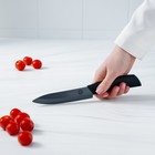 Нож кухонный керамический Magistro Black, лезвие 12,5 см, ручка soft-touch, цвет чёрный - Фото 8