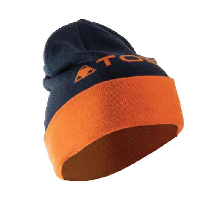 Шапка Tobe Set Beanie, размер OS, синий, оранжевый - Фото 1