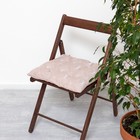 Сидушка на стул "Доляна" Geometry 42х42х7см, 100% хлопок, 164 г/м2 - фото 319992399