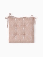 Подушка на стул «Доляна» Geometry, 42×42×7 см, бежевая - Фото 1