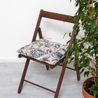 Сидушка на стул "Доляна" Blooming garden 42х42х7см, 100% хлопок, 164 г/м2 - фото 3036900