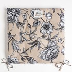 Подушка на стул «Доляна» Blooming garden, 42×42×7 см, бежевая - Фото 5
