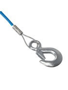 УЦЕНКА Трос буксировочный TORSO, металлический в ПВХ оплётке, 4 м, 3 тонны, 2 крюка - Фото 5