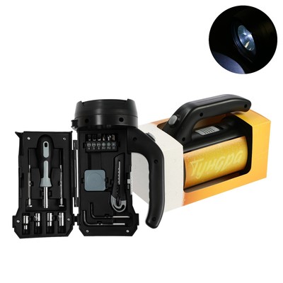 Набор инструментов ТУНДРА, подарочный пластиковый кейс «Фонарь», 17 предметов