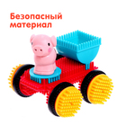 Конструктор игольчатый BRISTLES «Весёлая ферма», 100 деталей - фото 7500052