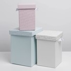 Набор складных коробок 3в1 «Текст», 10 х 18, 14 х 23, 17 х 25 см - Фото 2