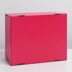 Коробка подарочная складная, упаковка, «Фуксия», 31,2 х 25,6 х 16,1 см - фото 7779296
