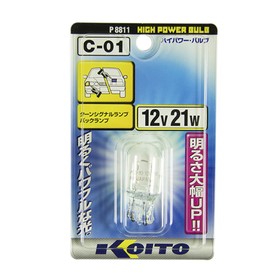 Лампа дополнительного освещения Koito 12V 21W T20 HIGH POWER BULB