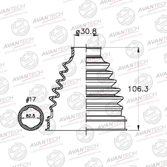 Пыльник привода Avantech BD0127