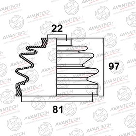 Пыльник привода Avantech BD0308