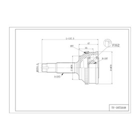 Шрус привода DOUBLE FORCE, с ABS DFCV073 7658815