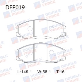 Колодки тормозные дисковые Double Force DFP019