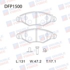 Колодки тормозные дисковые Double Force DFP1500 7659495 - фото 311629685