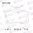 Колодки тормозные дисковые Double Force DFP1799 7659507 - фото 311629687