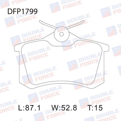 Колодки тормозные дисковые Double Force DFP1799