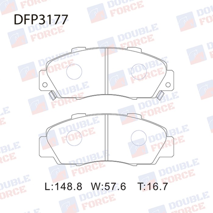 Колодки тормозные дисковые Double Force DFP3177 - Фото 1