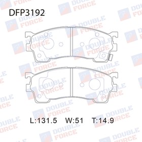 Колодки тормозные дисковые Double Force DFP3192