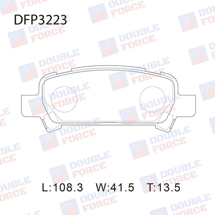 Колодки тормозные дисковые Double Force DFP3223 - Фото 1