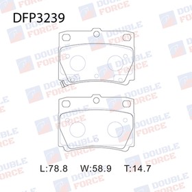 Колодки тормозные дисковые Double Force DFP3239