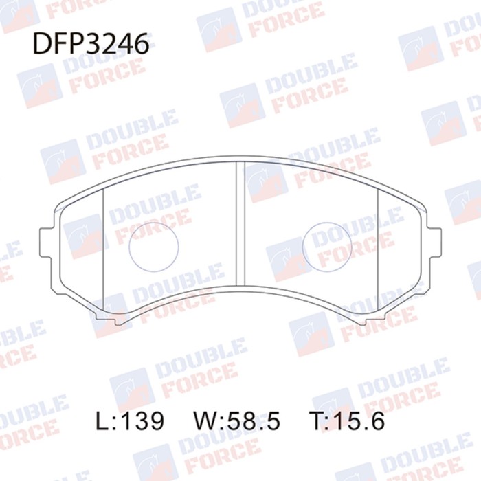 Колодки тормозные дисковые Double Force DFP3246