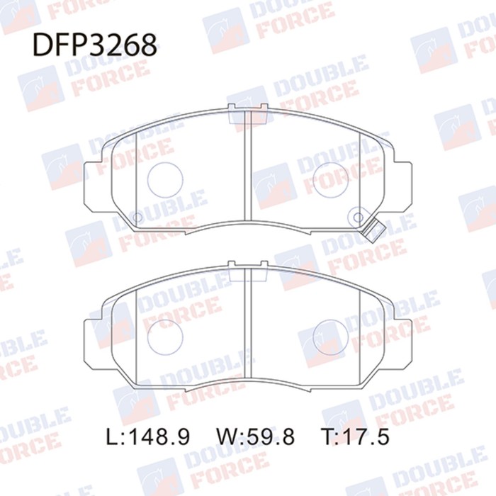 Колодки тормозные дисковые Double Force DFP3268