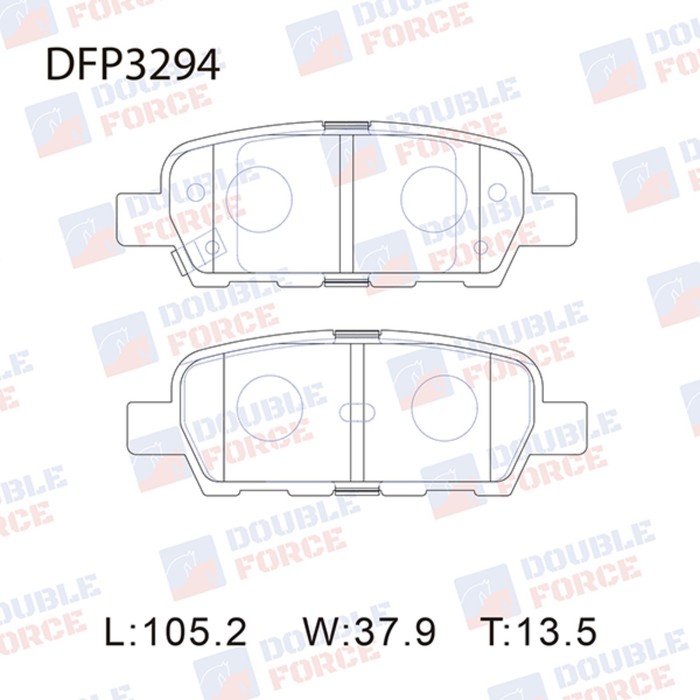 Колодки тормозные дисковые Double Force DFP3294 - Фото 1