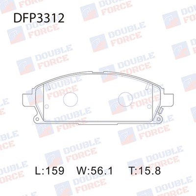 Колодки тормозные дисковые Double Force DFP3312