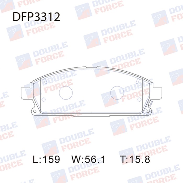 Колодки тормозные дисковые Double Force DFP3312