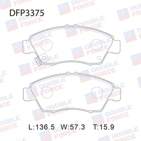 Колодки тормозные дисковые Double Force DFP3375