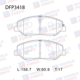 Колодки тормозные дисковые Double Force DFP3418 7659544