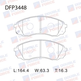 Колодки тормозные дисковые Double Force DFP3448