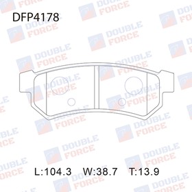 Колодки тормозные дисковые Double Force DFP4178